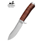 Kudu Messer mit Nessmuk-Klinge und Lederlamellengriff