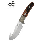 Muley Messer mit Gut-Hook-Klinge und Hirschhorngriff