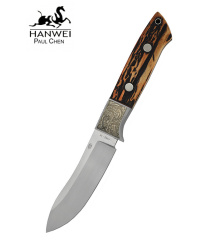 Caribou Messer mit Nessmuk-Klinge und Hirschhorngriff