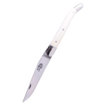 Laguiole-Taschenmesser, Knochen, Inox glänzend