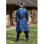 Wikinger Tunika Halvar mit Stickerei, blau