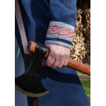 Wikinger Tunika Halvar mit Stickerei, blau