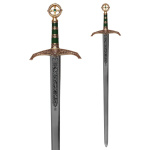 Schwert Robin Hood, goldfarben, mit Zierätzung, Marto
