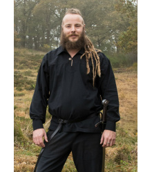 Mittelalter Ritterhemd Götz, schwarz
