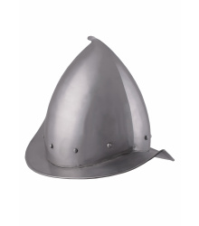 Spitzer Morion Helm mit Lederinlet