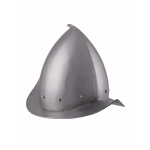 Spitzer Morion Helm mit Lederinlet