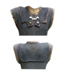 Schulterdopplung für römisches Kettenhemd Lorica Hamata