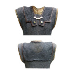 Schulterdopplung für römisches Kettenhemd Lorica Hamata
