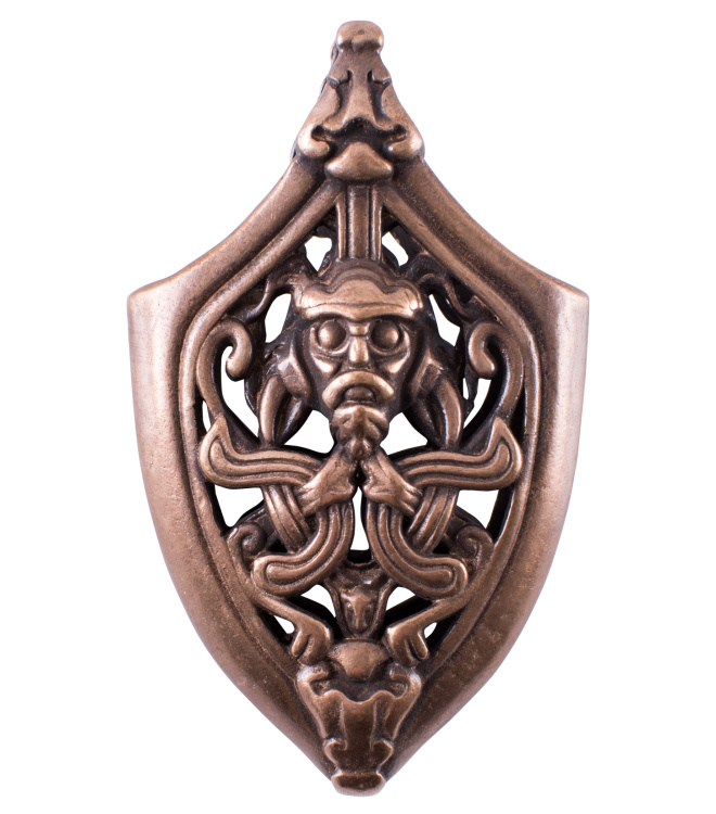 Ortblech für Wikinger-Schwertscheide, Bronze