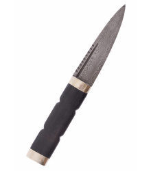 Sgian Dubh Messer mit Damaststahlklinge und Scheide