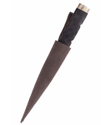 Sgian Dubh Messer mit Damaststahlklinge und Scheide