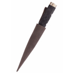 Sgian Dubh Messer mit Damaststahlklinge und Scheide