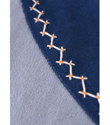 Wikinger Kleid Jona, blaugrau/blau