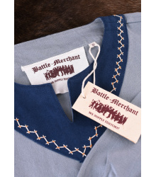 Wikinger Kleid Jona, blaugrau/blau