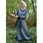 Wikinger Kleid Jona, blaugrau/blau