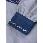 Wikinger Kleid Jona, blaugrau/blau