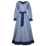 Wikinger Kleid Jona, blaugrau/blau