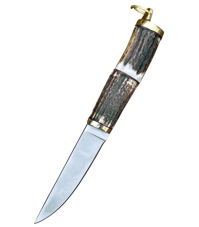 Wikinger Messer mit Hirschhorngriff, ca. 22 cm