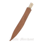 Essmesser mit Griff aus Knochen, 19 cm mit Scheide