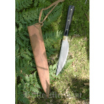 Essmesser mit Griff aus Horn, 17 cm mit Scheide