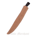 Essmesser mit Griff aus Horn, 23,5 cm mit Scheide