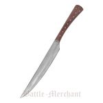 Essmesser mit Griff aus Shisham, 23,5 cm mit Scheide