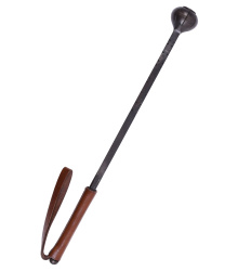 Streitkolben aus Stahl mit Ledergriff
