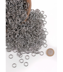 Lose Kettenringe, 3 kg-Paket, unvernietet, verzinkt, 9mm ID