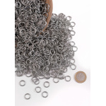 Lose Kettenringe, 3 kg-Paket, unvernietet, verzinkt, 9mm ID