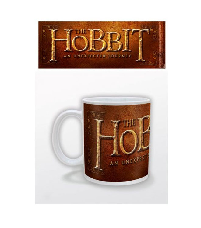 Der Hobbit Tasse - Eine Unerwartete Reise, Logo verziert, braun