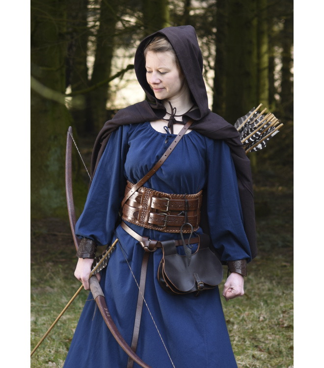 Mittelalterkleid, Unterkleid Ana, blau