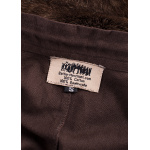 Mittelalterlicher Rock, weit ausgestellt, dunkelbraun