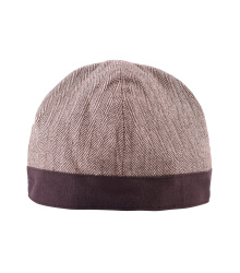 Birka Kappe mit Fischgrätmuster, braun