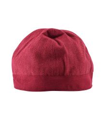 Birka Kappe mit Fischgrätmuster, weinrot