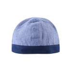 Birka Kappe mit Fischgrätmuster, blau