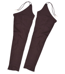 Mittelalter-Beinlinge mit Nestelbändern, braun