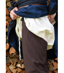 Mittelalter-Beinlinge mit Nestelbändern, braun