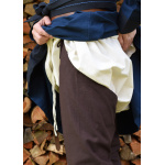 Mittelalter-Beinlinge mit Nestelbändern, braun