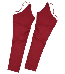 Mittelalter-Beinlinge mit Nestelbändern, rot