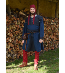 Mittelalter-Beinlinge mit Nestelbändern, rot