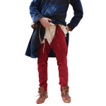 Mittelalter-Beinlinge mit Nestelbändern, rot