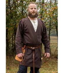 Klappenrock Bjorn, Wikinger-Mantel, braun