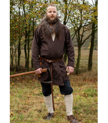 Klappenrock Bjorn, Wikinger-Mantel, braun
