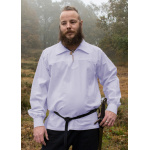 Mittelalter Ritterhemd Götz, weiß (blauer Farbstich)