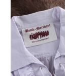 Mittelalter Piratenhemd Henry, weiß (blauer Farbstich)