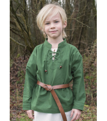Kinder Mittelalter-Hemd Colin, grün