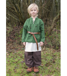 Kinder Mittelalter-Hemd Colin, grün