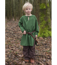 Kinder Mittelalter-Tunika Arn, grün