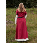 Mittelalterkleid Alvina, rot/natur