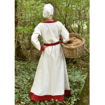 Wikinger Kleid Jona, natur/rot, SONDERANGEBOT (temporär)